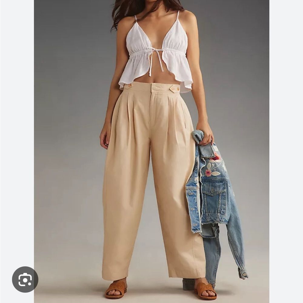 NWT Maeve Utility Barrel Trousers